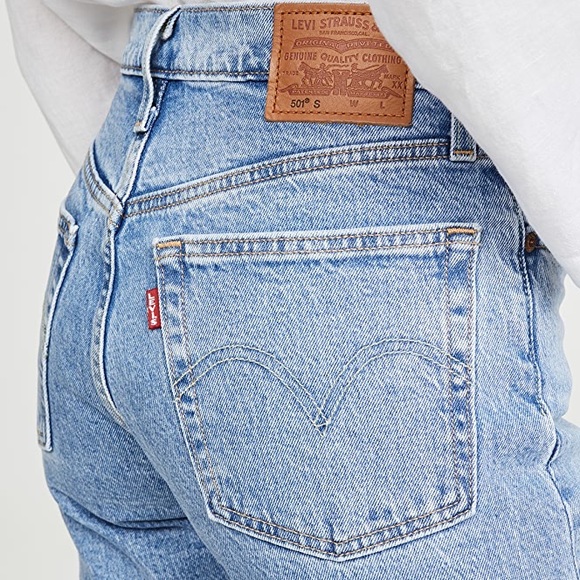 Levi’s 501 Skinny Jeans in Light Wash Denim sz 27 - Picture 3 of 7